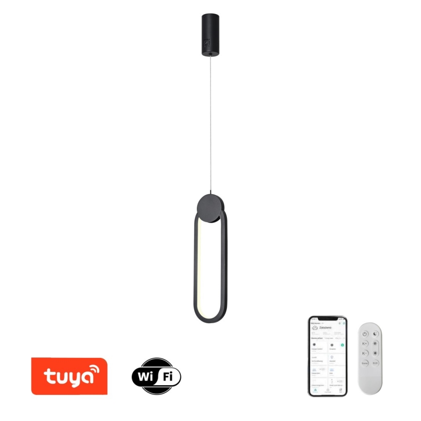 Immax NEO 07232L - Himmennettävä LED-kattokruunu johdossa NEO LITE OVALE LED/22W/230V 2700-6500K Wi-Fi Tuya + kauko-ohjaus