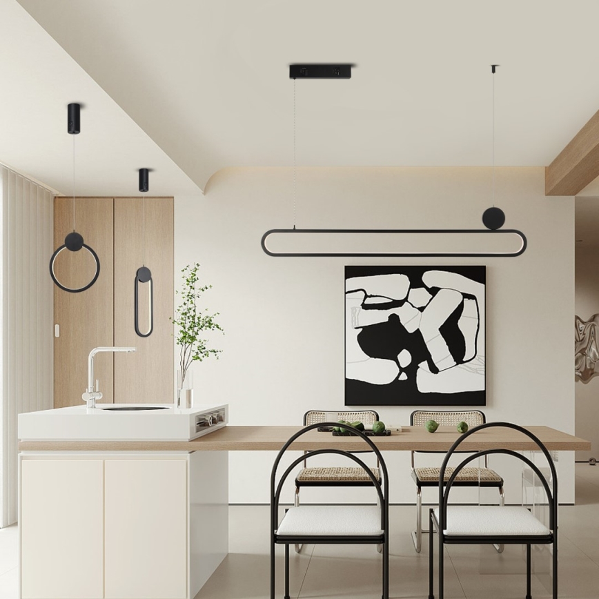Immax NEO 07233L - Himmennettävä LED-kattokruunu johdossa NEO LITE OVALE LED/18W/230V Wi-Fi Tuya 2700-6500K + kauko-ohjaus