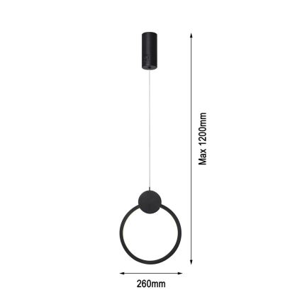 Immax NEO 07233L - Himmennettävä LED-kattokruunu johdossa NEO LITE OVALE LED/18W/230V Wi-Fi Tuya 2700-6500K + kauko-ohjaus