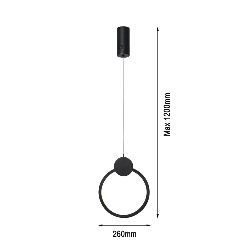 Immax NEO 07233L - Himmennettävä LED-kattokruunu johdossa NEO LITE OVALE LED/18W/230V Wi-Fi Tuya 2700-6500K + kauko-ohjaus
