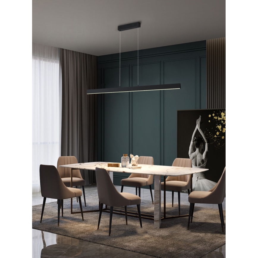 Immax NEO 07234L - Himmennettävä LED-kattokruunu johdossa NEO LITE TRIANGOLO LED/28W/230V Wi-Fi Tuya 2700-6500K + kauko-ohjaus