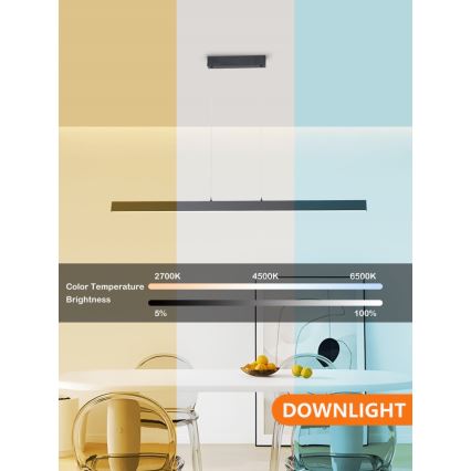 Immax NEO 07234L - Himmennettävä LED-kattokruunu johdossa NEO LITE TRIANGOLO LED/28W/230V Wi-Fi Tuya 2700-6500K + kauko-ohjaus