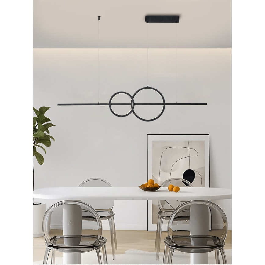 Immax NEO 07236L - Himmennettävä LED-kattokruunu johdossa NEO LITE RONDAS LED/56W/230V Tuya Wi-Fi 2700-6500K + kauko-ohjaus