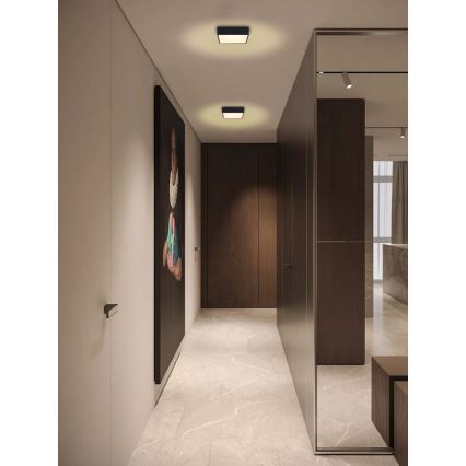 Immax NEO 07237L - Himmennettävä LED-kattovalaisin CANTO LED/22W/230V musta Tuya + kauko-ohjaus