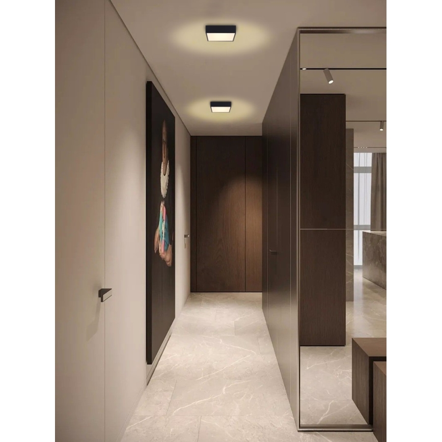 Immax NEO 07237L - Himmennettävä LED-kattovalaisin CANTO LED/22W/230V musta Tuya + kauko-ohjaus