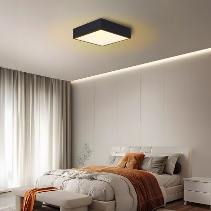 Immax NEO 07237L - Himmennettävä LED-kattovalaisin CANTO LED/22W/230V musta Tuya + kauko-ohjaus