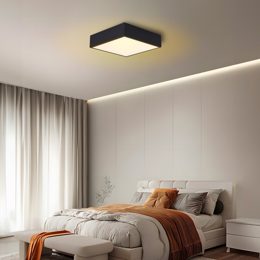 Immax NEO 07237L - Himmennettävä LED-kattovalaisin CANTO LED/22W/230V musta Tuya + kauko-ohjaus