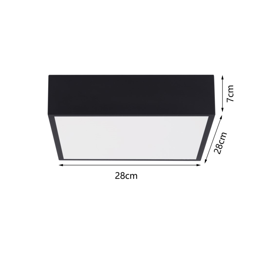 Immax NEO 07237L - Himmennettävä LED-kattovalaisin CANTO LED/22W/230V musta Tuya + kauko-ohjaus