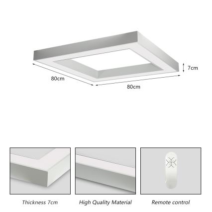 Immax NEO 07240L - Himmennettävä LED-kattovalaisin CANTO LED/60W/230V 2700-6500K Tuya valkoinen