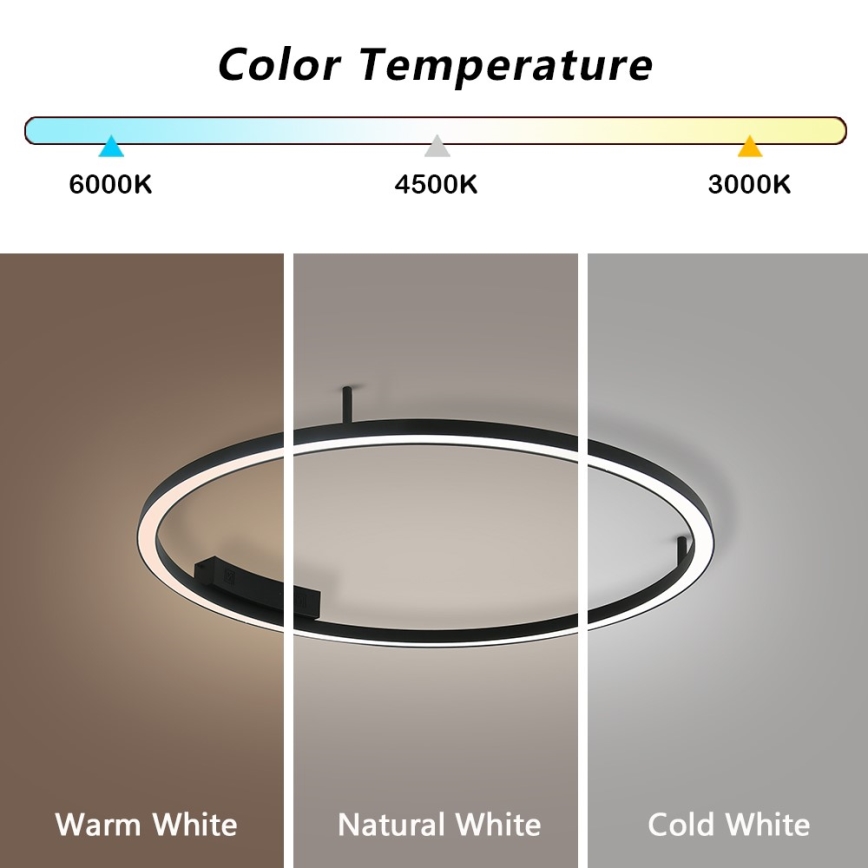 Immax NEO 07246-80 - Himmennettävä LED-kattovalaisin FINO LED/55W/230V 80cm Tuya + kauko-ohjaus