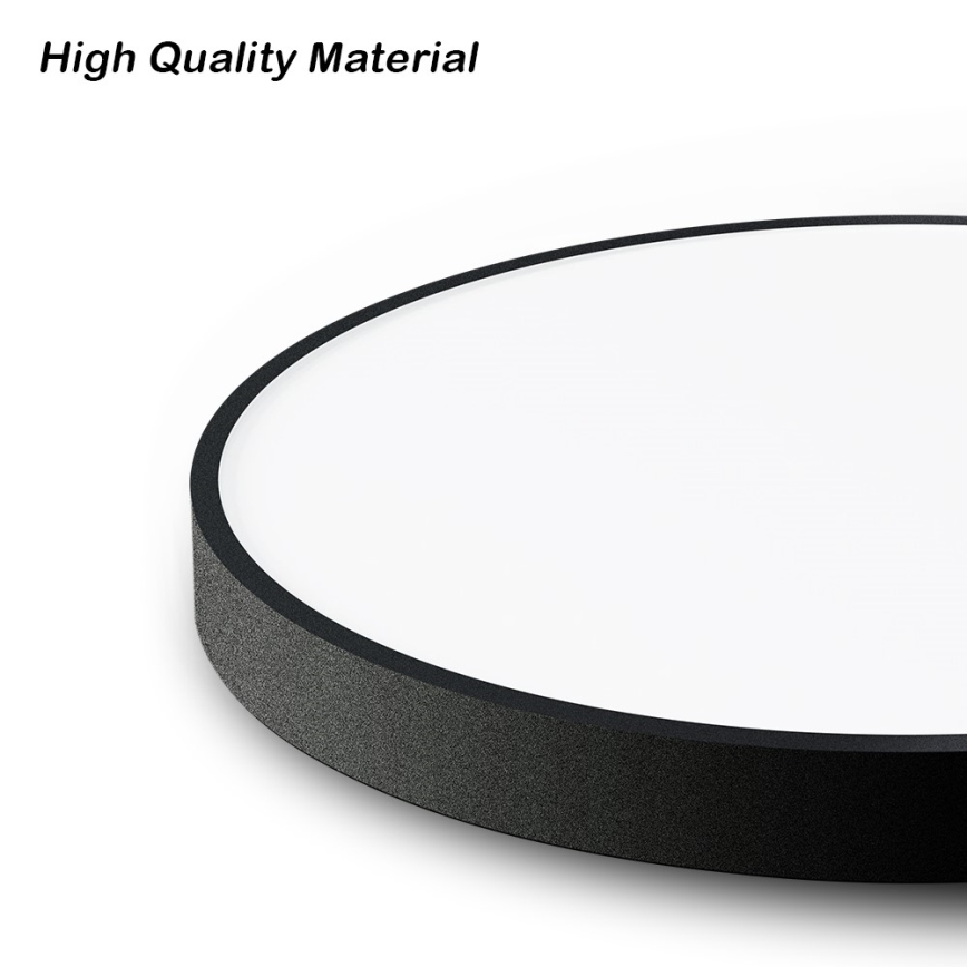 Immax NEO 07249L - Himmennettävä LED-kattovalaisin NEO LITE SEMPLICI LED/48W/230V 3000-6000K Wi-Fi Tuya musta + kauko-ohjaus