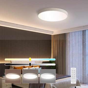 Immax NEO 07251L - Himmennettävä LED-kattovalaisin NEO LITE SEMPLICI LED/36W/230V 3000-6000K Wi-Fi Tuya valkoinen + kauko-ohjaus