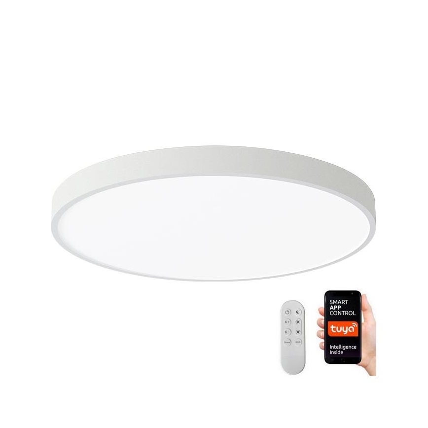 Immax NEO 07252L - Himmennettävä LED-kattovalaisin NEO LITE SEMPLICI LED/48W/230V 3000-6000K Wi-Fi Tuya valkoinen + kauko-ohjaus