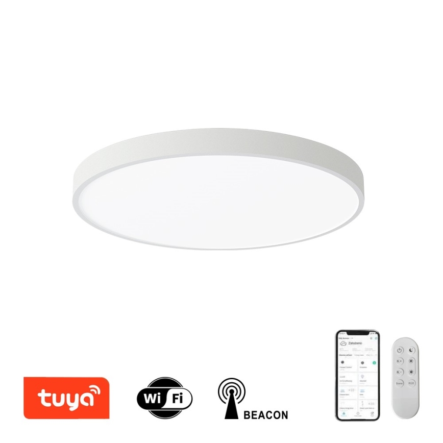 Immax NEO 07252L - Himmennettävä LED-kattovalaisin NEO LITE SEMPLICI LED/48W/230V 3000-6000K Wi-Fi Tuya valkoinen + kauko-ohjaus