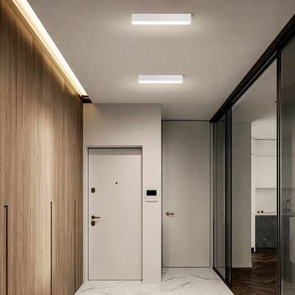 Immax NEO 07257L - Himmennettävä LED-kattovalaisin NEO LITE LUNGO LED/20W/230V 3000-6000K Wi-Fi Tuya valkoinen + kauko-ohjaus