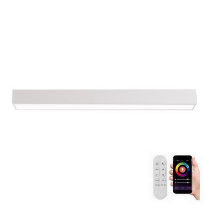 Immax NEO 07258L - Himmennettävä LED-kattovalaisin NEO LITE LUNGO LED/29W/230V 3000-6000K Wi-Fi Tuya valkoinen + kauko-ohjaus