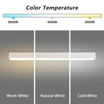 Immax NEO 07259L - Himmennettävä LED-kattovalaisin NEO LITE LUNGO LED/38W/230V 3000-6000K Wi-Fi Tuya valkoinen + kauko-ohjaus