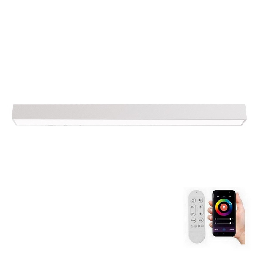 Immax NEO 07259L - Himmennettävä LED-kattovalaisin NEO LITE LUNGO LED/38W/230V 3000-6000K Wi-Fi Tuya valkoinen + kauko-ohjaus