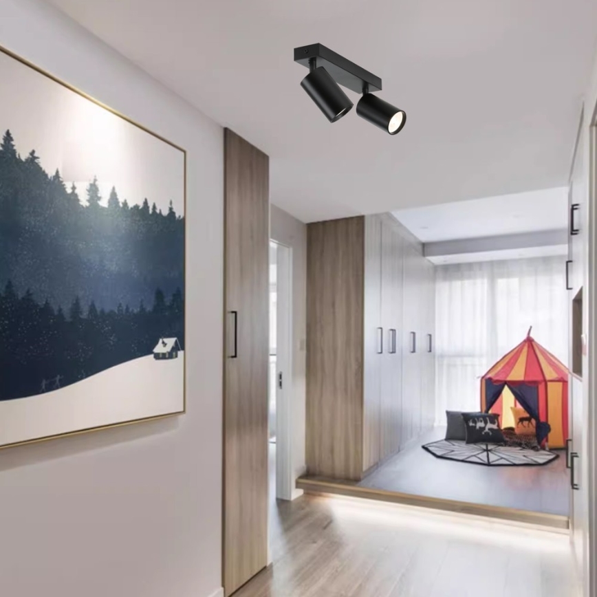 Immax NEO 07262W - LED RGB+CCT Himmennettävä kohdevalo NEO LITE PUNTO 2xGU10/6W/230V Wi-Fi Tuya