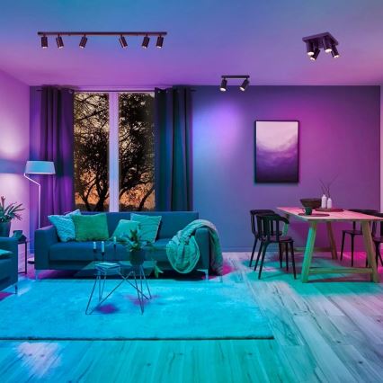 Immax NEO 07266W - LED RGB+CCT Himmennettävä kohdevalo NEO LITE PUNTO 4xGU10/6W/230V Wi-Fi Tuya