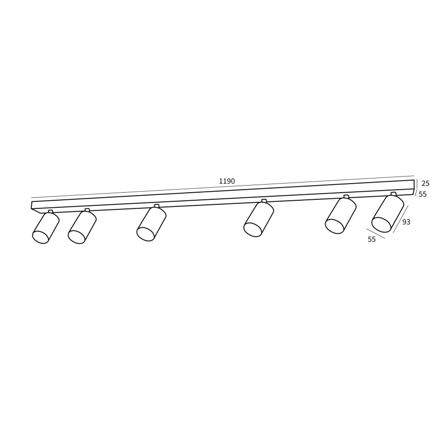 Immax NEO 07268W - LED RGB+CCT Himmennettävä kohdevalo NEO LITE PUNTO 6xGU10/6W/230V Wi-Fi Tuya