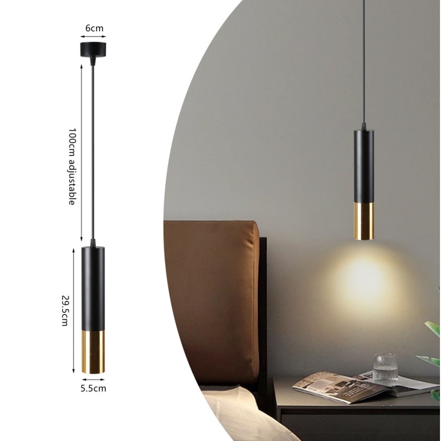 Immax NEO 07272W - LED RGB+CCT Himmennettävä kattokruunu johdossa NEO LITE PUNTO 1xGU10/6W/230V Tuya