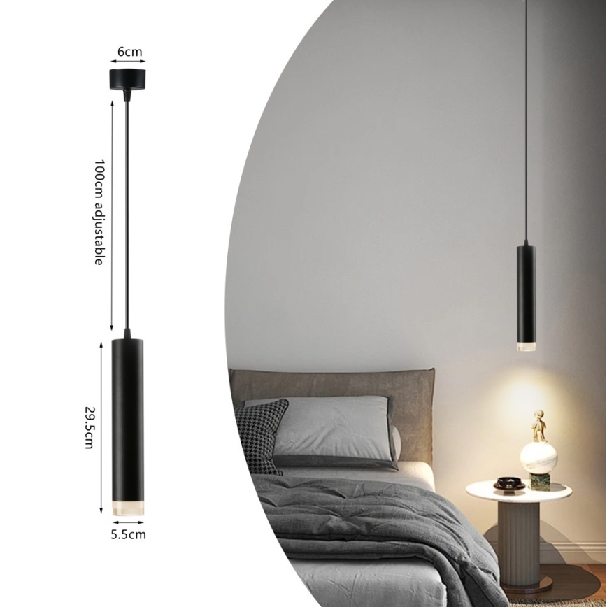 Immax NEO 07274W - LED RGB+CCT Himmennettävä kattokruunu johdossa NEO LITE PUNTO 1xGU10/6W/230V Wi-Fi Tuya