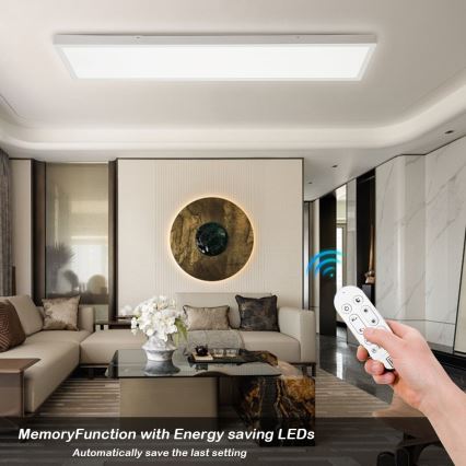 Immax NEO 07276L - Himmennettävä kylpyhuoneen LED-kattovalaisin NEO LITE FRAME LED/50W/230V IP44 Wi-Fi Tuya + kauko-ohjaus valkoinen