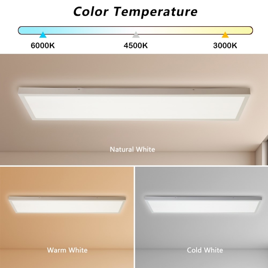 Immax NEO 07276L - Himmennettävä kylpyhuoneen LED-kattovalaisin NEO LITE FRAME LED/50W/230V IP44 Wi-Fi Tuya + kauko-ohjaus valkoinen