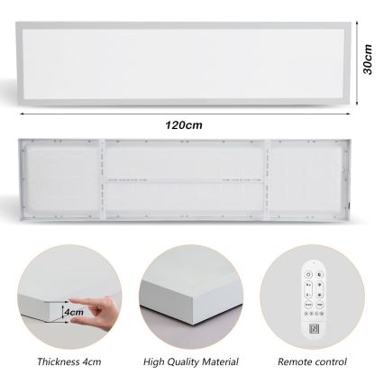 Immax NEO 07276L - Himmennettävä kylpyhuoneen LED-kattovalaisin NEO LITE FRAME LED/50W/230V IP44 Wi-Fi Tuya + kauko-ohjaus valkoinen
