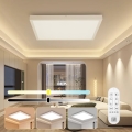 Immax NEO 07277L - Himmennettävä kylpyhuoneen LED-kattovalaisin NEO LITE FRAME LED/50W/230V IP44 Wi-Fi Tuya +remote hallinta valkoinen