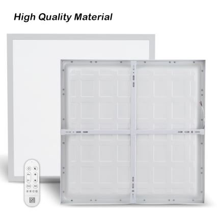 Immax NEO 07277L - Himmennettävä kylpyhuoneen LED-kattovalaisin NEO LITE FRAME LED/50W/230V IP44 Wi-Fi Tuya +remote hallinta valkoinen