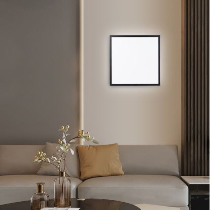Immax NEO 07279L - Himmennettävä kylpyhuoneen LED-kattovalaisin NEO LITE FRAME LED/50W/230V IP44 Wi-Fi Tuya + kauko-ohjaus musta