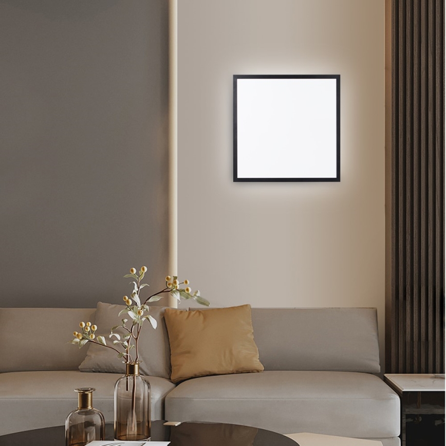 Immax NEO 07279L - Himmennettävä kylpyhuoneen LED-kattovalaisin NEO LITE FRAME LED/50W/230V IP44 Wi-Fi Tuya + kauko-ohjaus musta