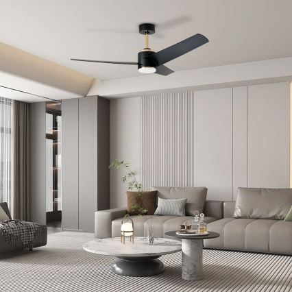Immax NEO 07280L - LED himmennettävä kattovalo BEAUTY LED/18W/230V Wi-Fi Tuya musta + kauko-ohjaus