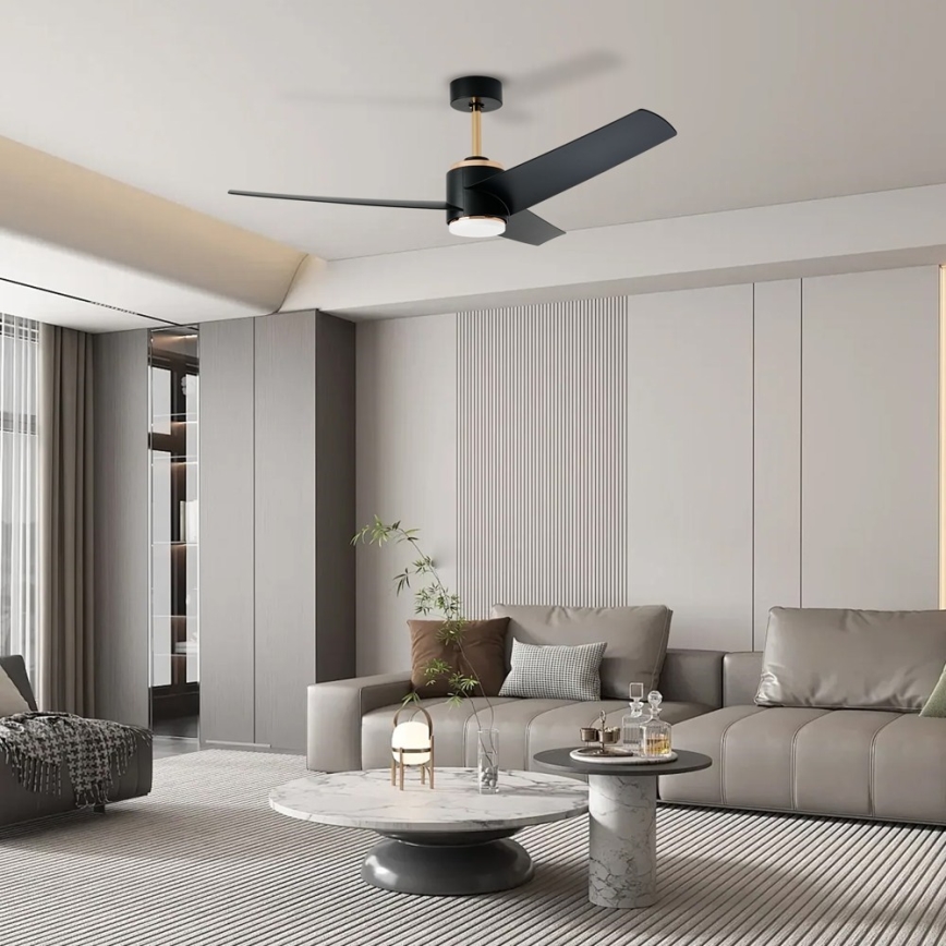 Immax NEO 07280L - LED himmennettävä kattovalo BEAUTY LED/18W/230V Wi-Fi Tuya musta + kauko-ohjaus