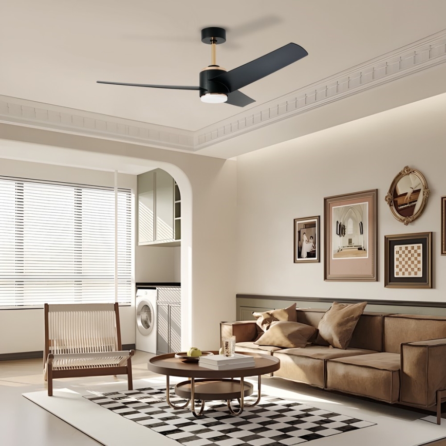 Immax NEO 07280L - LED himmennettävä kattovalo BEAUTY LED/18W/230V Wi-Fi Tuya musta + kauko-ohjaus