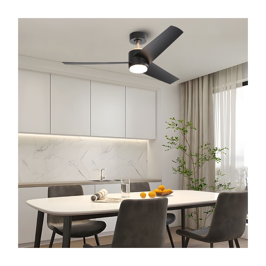 Immax NEO 07280L - LED himmennettävä kattovalo BEAUTY LED/18W/230V Wi-Fi Tuya musta + kauko-ohjaus