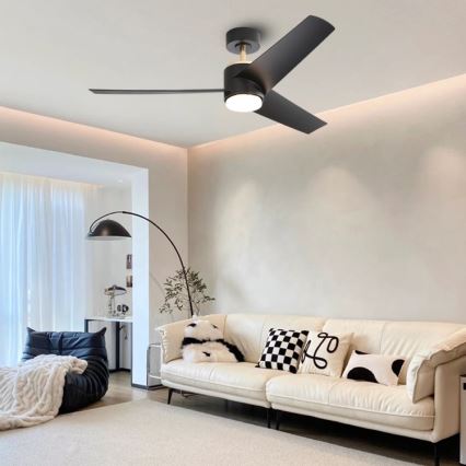 Immax NEO 07280L - LED himmennettävä kattovalo BEAUTY LED/18W/230V Wi-Fi Tuya musta + kauko-ohjaus