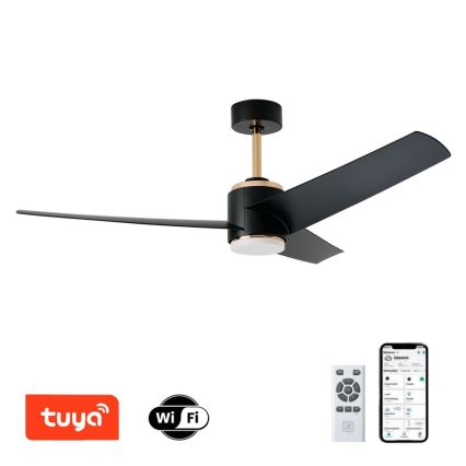 Immax NEO 07280L - LED himmennettävä kattovalo BEAUTY LED/18W/230V Wi-Fi Tuya musta + kauko-ohjaus