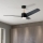 Immax NEO 07280L - LED Kattotuuletin BEAUTY LED/18W/230V Wi-Fi Tuya musta halkaisija 132 cm + kauko-ohjaus