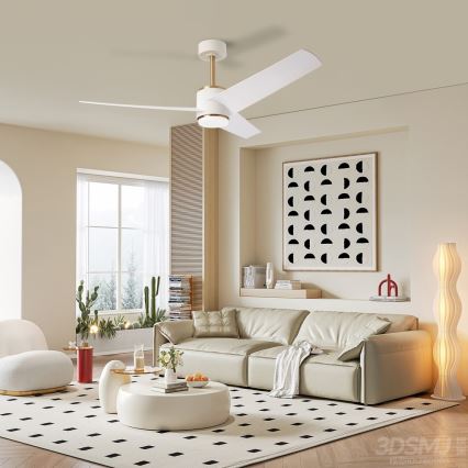 Immax NEO 07281L - LED+CCT himmennettävä kattotuuletin BEAUTY LED/18W/230V 3000/4000/6000K Wi-Fi Tuya + kaukosäädin