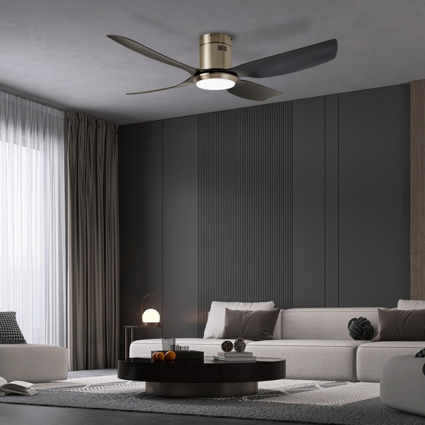 Immax NEO 07282L - LED+CCT Himennettävä kattotuuletin PURE LED/24W/230V 3000/4000/6000K Wi-Fi Tuya + kaukosäädin