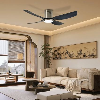 Immax NEO 07282L - LED+CCT Himennettävä kattotuuletin PURE LED/24W/230V 3000/4000/6000K Wi-Fi Tuya + kaukosäädin