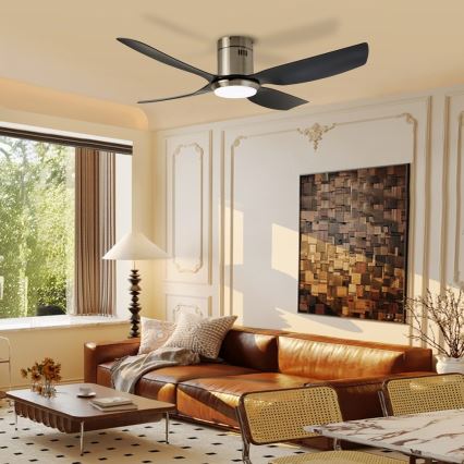 Immax NEO 07282L - LED+CCT Himennettävä kattotuuletin PURE LED/24W/230V 3000/4000/6000K Wi-Fi Tuya + kaukosäädin
