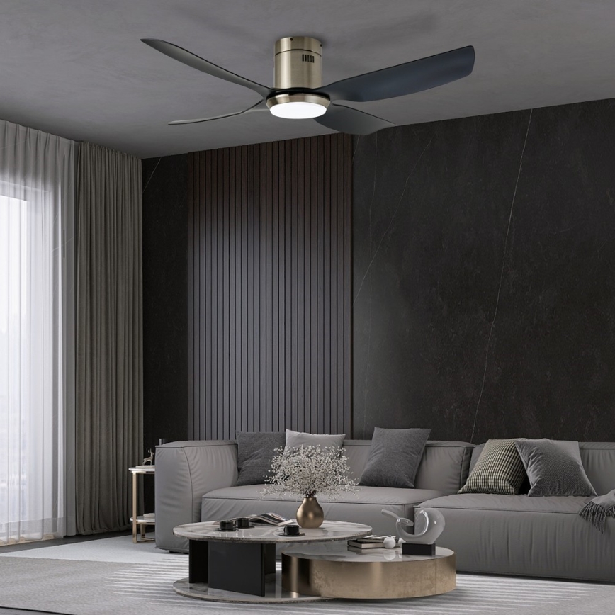 Immax NEO 07282L - LED+CCT Himennettävä kattotuuletin PURE LED/24W/230V 3000/4000/6000K Wi-Fi Tuya + kaukosäädin