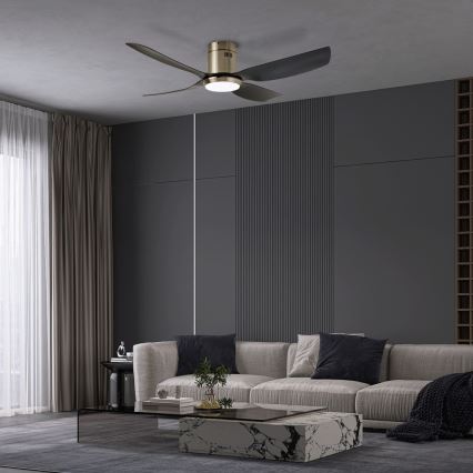 Immax NEO 07282L - LED+CCT Himennettävä kattotuuletin PURE LED/24W/230V 3000/4000/6000K Wi-Fi Tuya + kaukosäädin