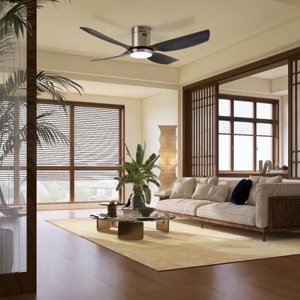 Immax NEO 07282L - LED+CCT Himennettävä kattotuuletin PURE LED/24W/230V 3000/4000/6000K Wi-Fi Tuya + kaukosäädin