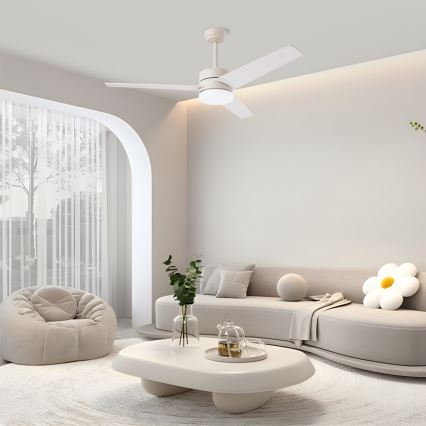 Immax NEO 07284L - LED+CCT Himmennettävä kattotuuletin VARIABLE LED/24W/230V 3000/4000/6000K Wi-Fi Tuya halkaisija 132 cm + kaukosäädin