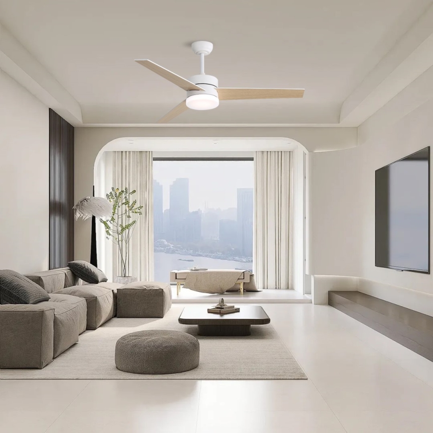 Immax NEO 07284L - LED+CCT himmennettävä kattotuuletin VARIABLE LED/24W/230V 3000/4000/6000K Wi-Fi Tuya + kaukosäädin